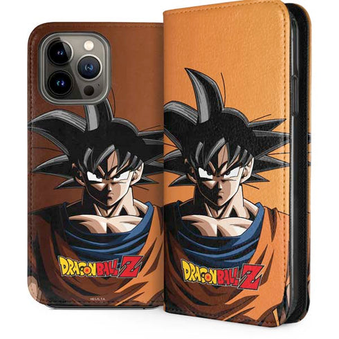 Dragon Ball Z Goku Portrait iPhone 14 Pro Max Folio Case