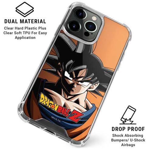 Dragon Ball Z Goku Portrait iPhone 15 Pro Clear Case