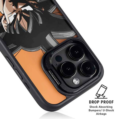 Dragon Ball Z Goku Portrait iPhone 15 Pro Max Kickstand Case