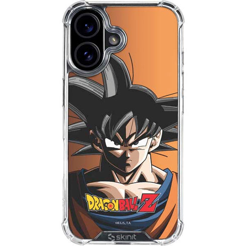Dragon Ball Z Goku Portrait iPhone 16 Clear Case