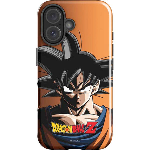 Dragon Ball Z Goku Portrait iPhone 16 Plus Impact Case