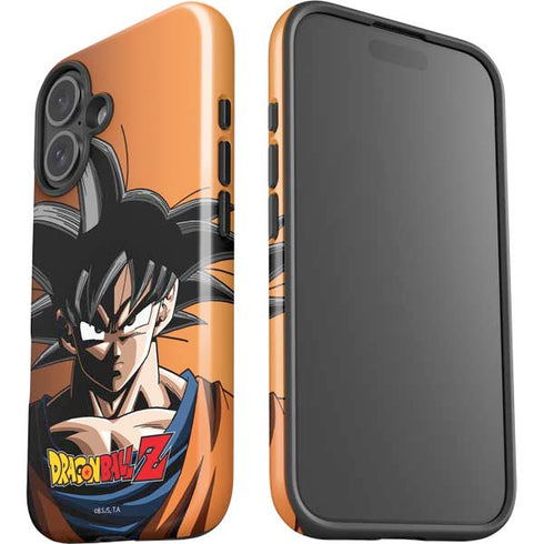 Dragon Ball Z Goku Portrait iPhone 16 Plus Impact Case