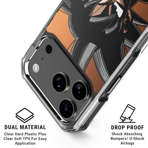 Dragon Ball Z Goku Portrait iPhone 18 Pro Clear Case