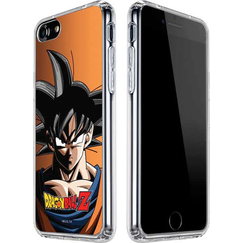 Dragon Ball Z Goku Portrait iPhone SE (2nd & 3rd Gen) Clear Case