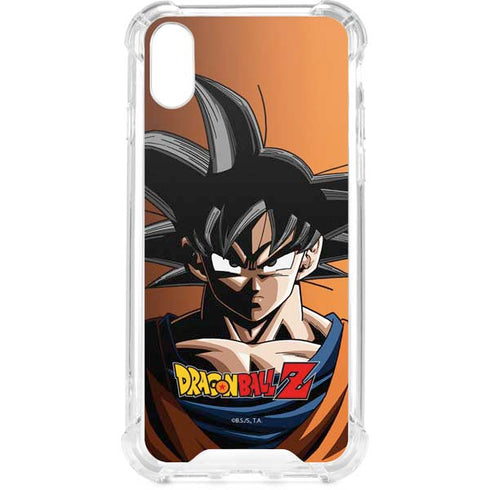 Dragon Ball Z Goku Portrait iPhone XS Clear Case