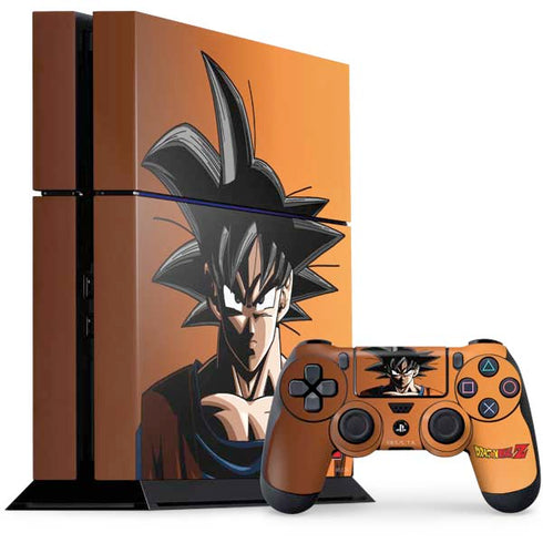 Dragon Ball Z Goku Portrait PS4 Console and Controller Bundle Skin