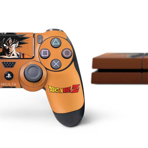 Dragon Ball Z Goku Portrait PS4 Console and Controller Bundle Skin