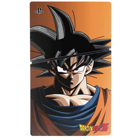Dragon Ball Z Goku Portrait PS5 Slim Digital Edition Console Skin