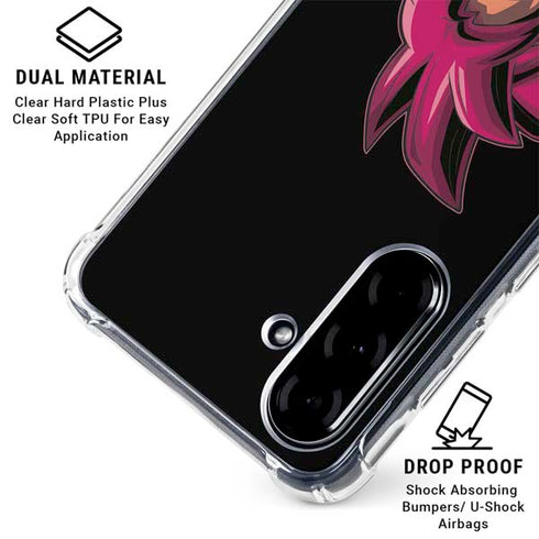 Dragon Ball Super Goku Portrait Super Sayan 4 Galaxy A36 5G Clear Case
