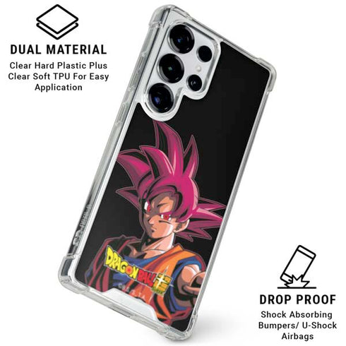 Dragon Ball Super Goku Portrait Super Sayan 4 Galaxy S26 Ultra Clear Case