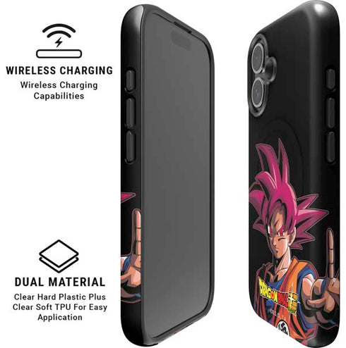 Dragon Ball Super Goku Portrait Super Sayan 4 iPhone 16 Plus Magsafe Impact Case