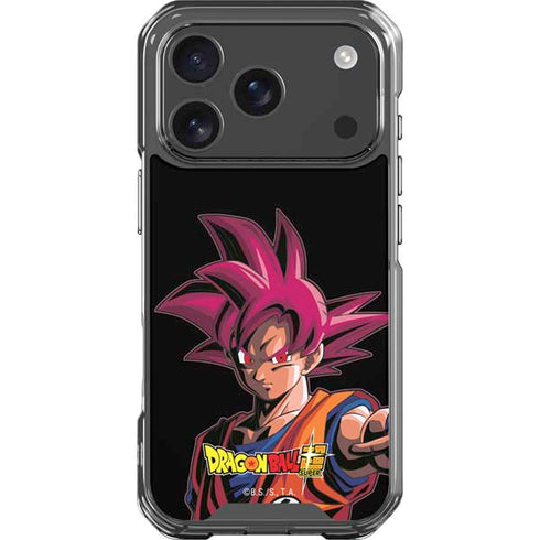 Dragon Ball Super Goku Portrait Super Sayan 4 iPhone 18 Pro Clear Case