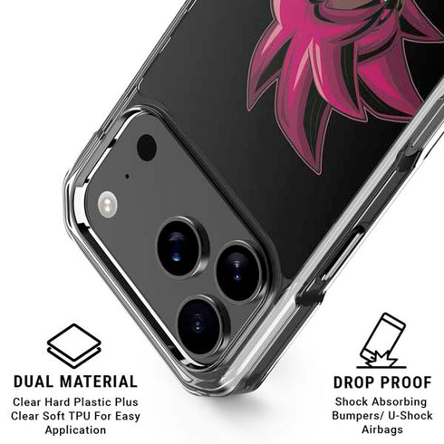 Dragon Ball Super Goku Portrait Super Sayan 4 iPhone 18 Pro Clear Case