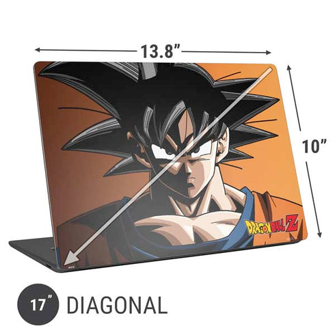 Dragon Ball Z Goku Portrait Universal Laptop 17in (13.8 x 10in) Skin
