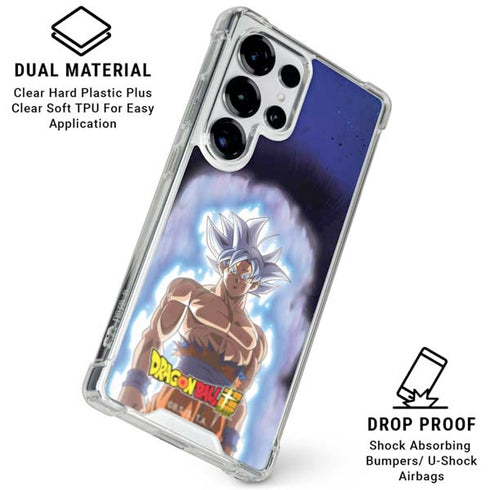 Dragon Ball Super Goku Ultra Instinct Galaxy S26 Ultra Clear Case
