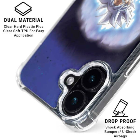 Dragon Ball Super Goku Ultra Instinct iPhone 17 Clear Case