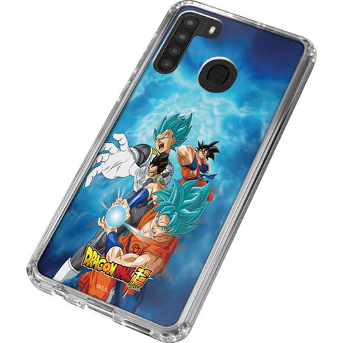 Dragon Ball Super Goku Vegeta Super Ball Galaxy A21 Clear Case