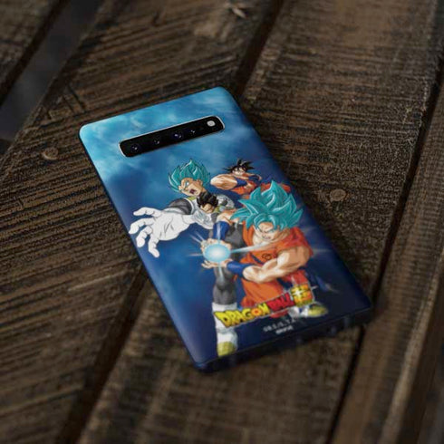 Dragon Ball Super Goku Vegeta Super Ball Galaxy S10 Plus Skin