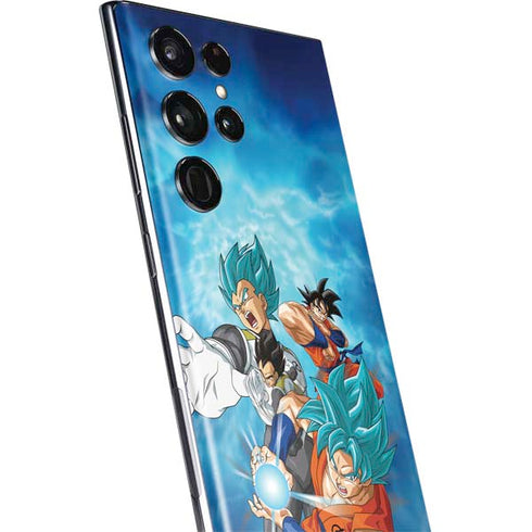 Dragon Ball Super Goku Vegeta Super Ball Galaxy S22 Ultra Skin