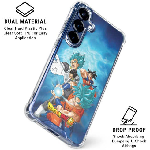 Dragon Ball Super Goku Vegeta Super Ball Galaxy S25 Plus Clear Case