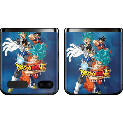 Dragon Ball Super Goku Vegeta Super Ball Galaxy Z Flip Skin