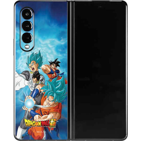 Dragon Ball Super Goku Vegeta Super Ball Galaxy Z Fold3 5G Skin