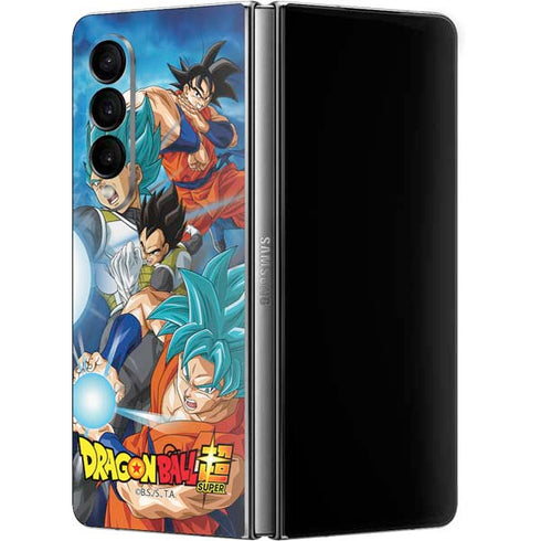 Dragon Ball Super Goku Vegeta Super Ball Galaxy Z Fold4 5G Skin