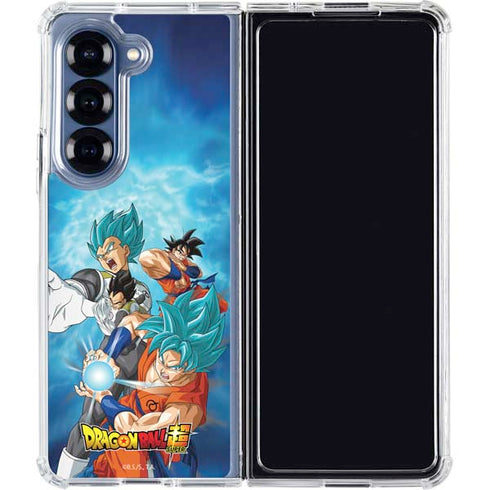 Dragon Ball Super Goku Vegeta Super Ball Galaxy Z Fold7 Clear Case