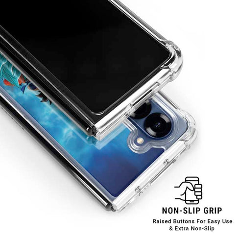 Dragon Ball Super Goku Vegeta Super Ball Galaxy Z Fold7 Clear Case