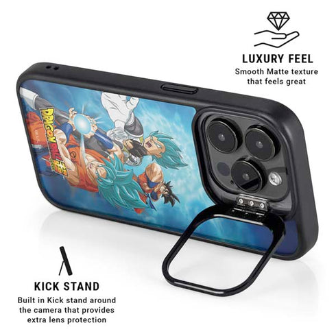 Dragon Ball Super Goku Vegeta Super Ball iPhone 15 Pro Kickstand Case