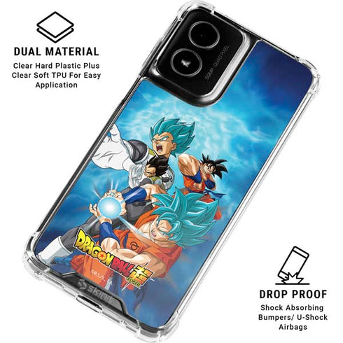 Dragon Ball Super Goku Vegeta Super Ball Moto G Power 5G (2024) Clear Case