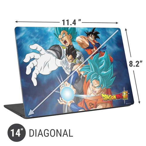 Dragon Ball Super Goku Vegeta Super Ball Universal Laptop 14in (11.4 x 8.2in) Skin