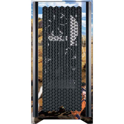 Dragon Ball Z Goku Versus Saiyans Corsair 4000D Tempered Glass Mid-Tower ATX Case Skin