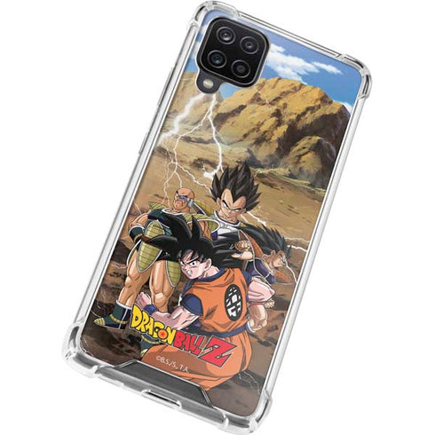 Dragon Ball Z Goku Versus Saiyans Galaxy A12 Clear Case