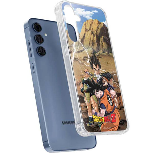 Dragon Ball Z Goku Versus Saiyans Galaxy A55 5G Clear Case