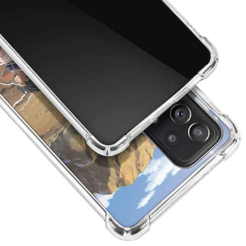 Dragon Ball Z Goku Versus Saiyans Galaxy A72 5G Clear Case