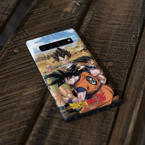 Dragon Ball Z Goku Versus Saiyans Galaxy S10 Plus Skin