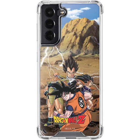 Dragon Ball Z Goku Versus Saiyans Galaxy S21 5G Clear Case