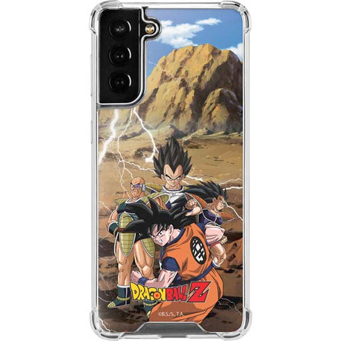 Dragon Ball Z Goku Versus Saiyans Galaxy S22 Plus Clear Case