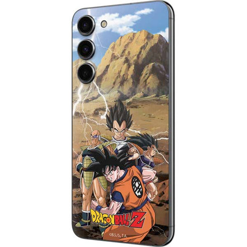 Dragon Ball Z Goku Versus Saiyans Galaxy S23 Plus Skin