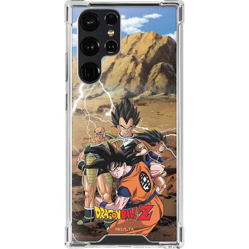 Dragon Ball Z Goku Versus Saiyans Galaxy S23 Ultra Clear Case