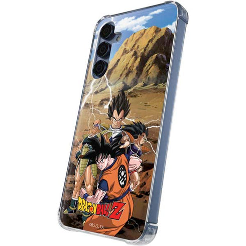 Dragon Ball Z Goku Versus Saiyans Galaxy S24 Clear Case
