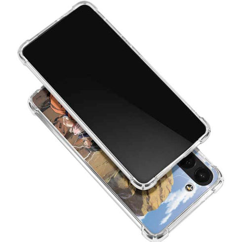 Dragon Ball Z Goku Versus Saiyans Galaxy S24 FE Clear Case