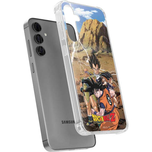 Dragon Ball Z Goku Versus Saiyans Galaxy S24 Plus Clear Case