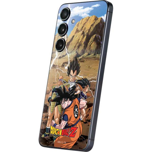 Dragon Ball Z Goku Versus Saiyans Galaxy S25 Plus Skin