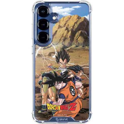 Dragon Ball Z Goku Versus Saiyans Galaxy S25 Plus Clear Case