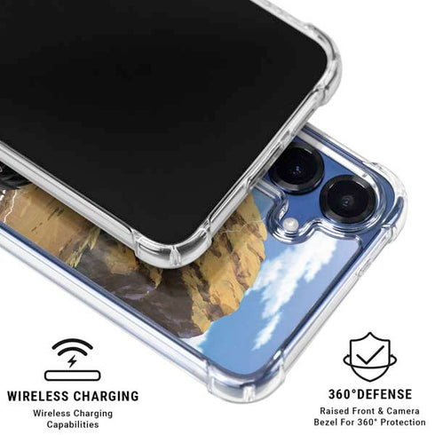 Dragon Ball Z Goku Versus Saiyans Galaxy S25 Plus Clear Case