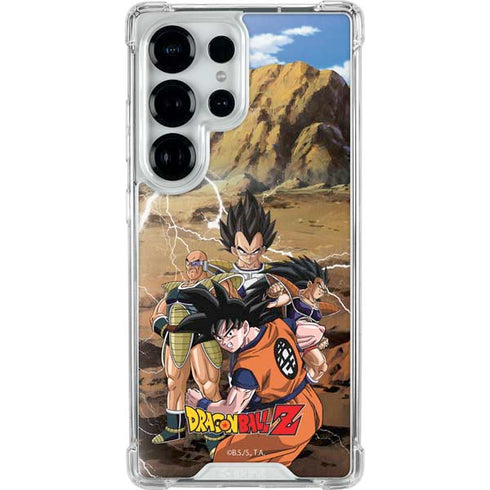 Dragon Ball Z Goku Versus Saiyans Galaxy S25 Ultra Clear Case