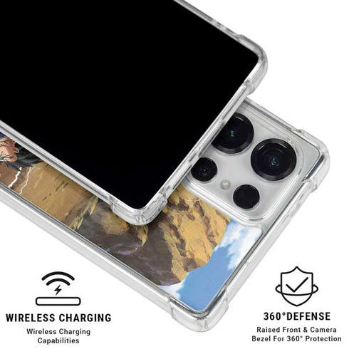 Dragon Ball Z Goku Versus Saiyans Galaxy S25 Ultra Clear Case