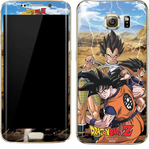 Dragon Ball Z Goku Versus Saiyans Galaxy S7 Edge Skin